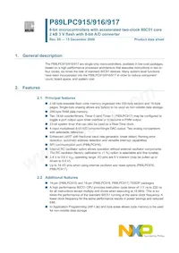 P89LPC915HDH Datasheet Copertura