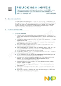 P89LPC9351FA Datasheet Copertura