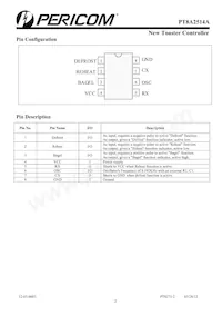 PT8A2514APE Datasheet Page 2