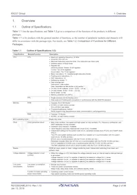 R5F523T3ADFM#30 Datasheet Pagina 2