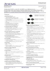 R5F564MLHDFC#31 Datasheet Copertura