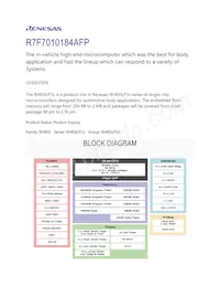 R7F7010184AFP#KA2 Datasheet Cover