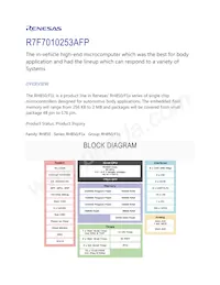 R7F7010253AFP#AA1 Datasheet Copertura