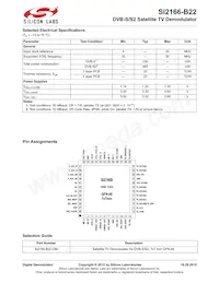 SI2166-B22-GM Datasheet Pagina 2