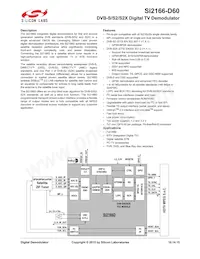 SI2166-D60-GMR Datenblatt Cover