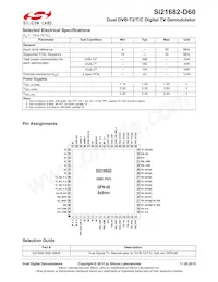 SI21682-D60-GMR Datasheet Page 2