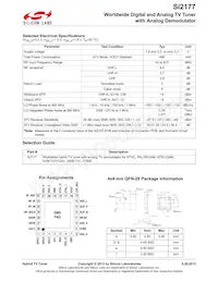 SI2177-A30-GMR Datasheet Page 2