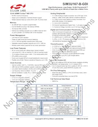 SIM3U167-B-GDI Datasheet Cover
