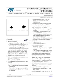 SPC582B50E3CD00X Datasheet Cover