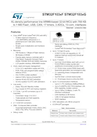 STM32F103ZGT6J Datenblatt Cover