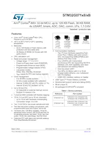 STM32G071KBT6數據表 封面