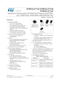 STM32L071CZT7 Datasheet Cover