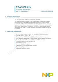 TDA10025HN/C1 Datasheet Copertura