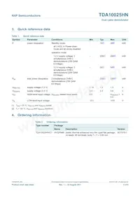 TDA10025HN/C1 Datasheet Pagina 2