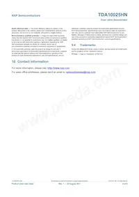 TDA10025HN/C1 Datasheet Pagina 6