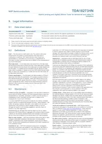 TDA18273HN/C1 Datasheet Pagina 7