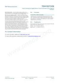 TDA18273HN/C1 Datasheet Pagina 8