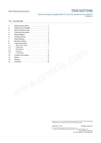 TDA18273HN/C1 Datasheet Pagina 10