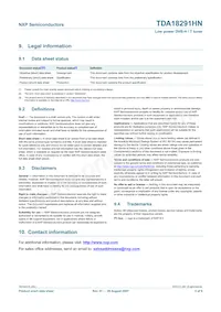 TDA18291HN/C1 Datasheet Pagina 5