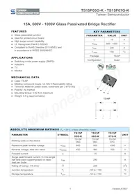 TS15P07G-K D2G Datasheet Copertura