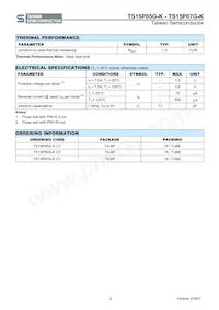 TS15P07G-K D2G Datasheet Pagina 2