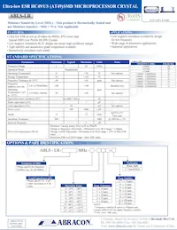 ABLS-LR-19.6608MHZ-T Datenblatt Cover