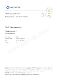 B39431R0920H110 Datasheet Copertura