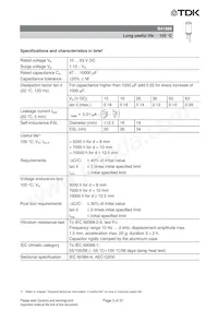 B41888C8687M000 Datasheet Pagina 4