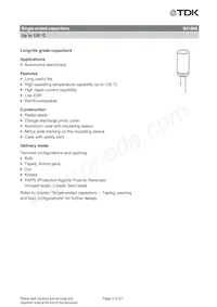 B41896C7108M000 Datasheet Pagina 2