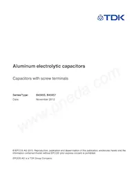 B43457A2108M000 Datasheet Copertura