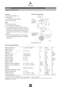 B49410B2605Q000 Datasheet Pagina 2