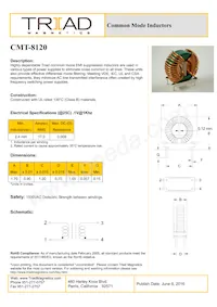 CMT-8120-B Datasheet Cover
