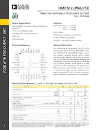 HMC512LP5E Datasheet Copertura