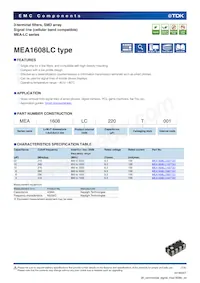 MEA1608LC040T001 Datasheet Copertura