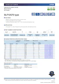 SLF12575T-1R2N8R2-PF Datasheet Cover