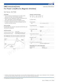 SLF7030T-101MR35-PF Datenblatt Cover