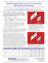 USF370-9.99M-0.01%-5PPM Datasheet Cover