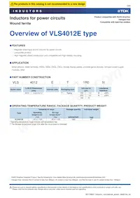 VLS4012ET-6R8M Datasheet Pagina 3