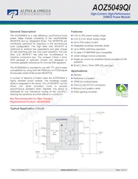 AOZ5049QI_3 Datasheet Copertura