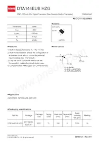 DTA144EUBHZGTL Datasheet Copertura