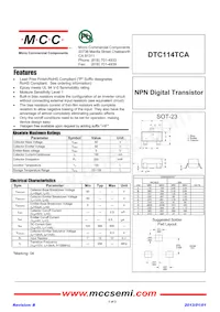DTC114TCA-TP Datenblatt Cover