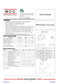 DTC114TUA-TP數據表 封面