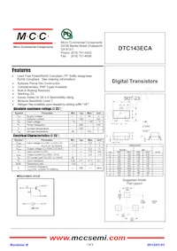 DTC143ECA-TP Datenblatt Cover