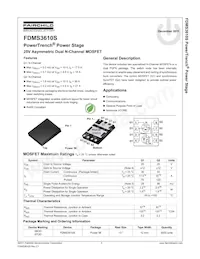 FDMS3610S Datasheet Page 2