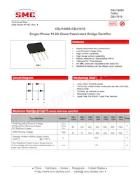 GBJ1008TB Datenblatt Cover