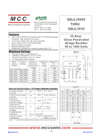 GBJL3510-BP Datasheet Copertura