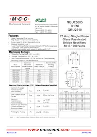 GBU2508-BP Datenblatt Cover