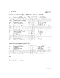 IRF5850TR Datasheet Page 2