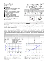 IRF6702M2DTRPBF Datasheet Cover