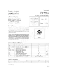 IRF7555TR數據表 封面